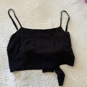 Black tie tank top